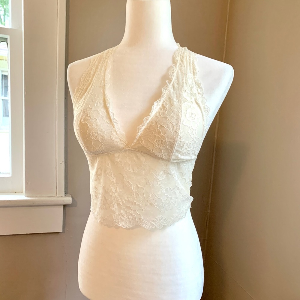 White Wishlist Bralette, size m